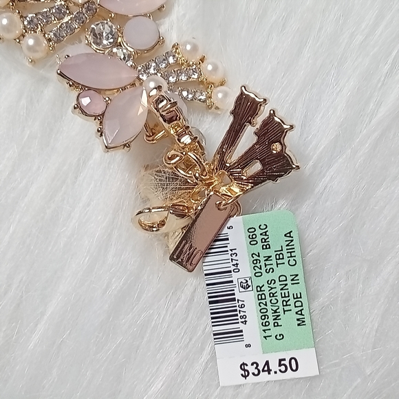 🩷New INC Pink & Crystal Statement Bracelet 🩷 - Picture 2 of 2